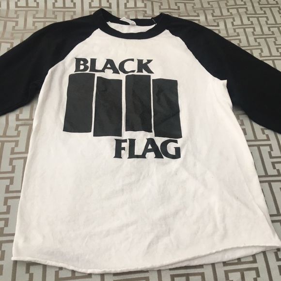 black flag baseball shirt